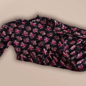 Floral Mesh Babydoll Dress